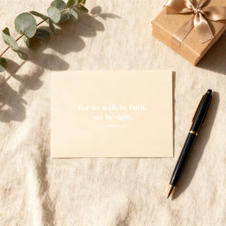 walk by faith Postkarte