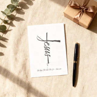 Jesus Cross Postkarte