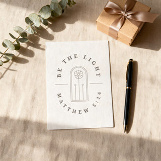 Be the Light Simple Postkarte