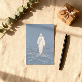 Walk on Water Jesus Postkarte