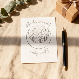 Stars fineline Postkarte