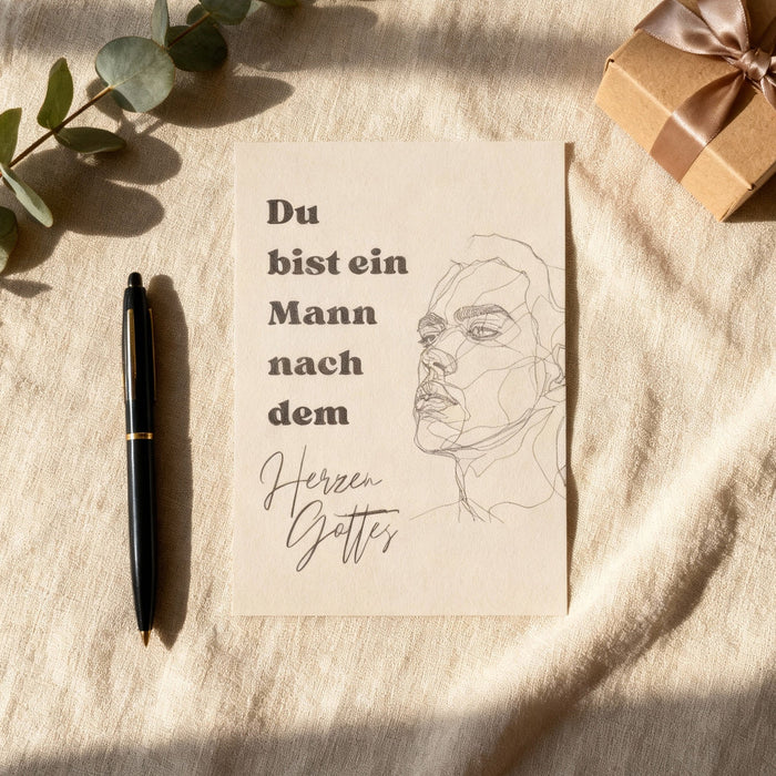 Ik ben een man briefkaart