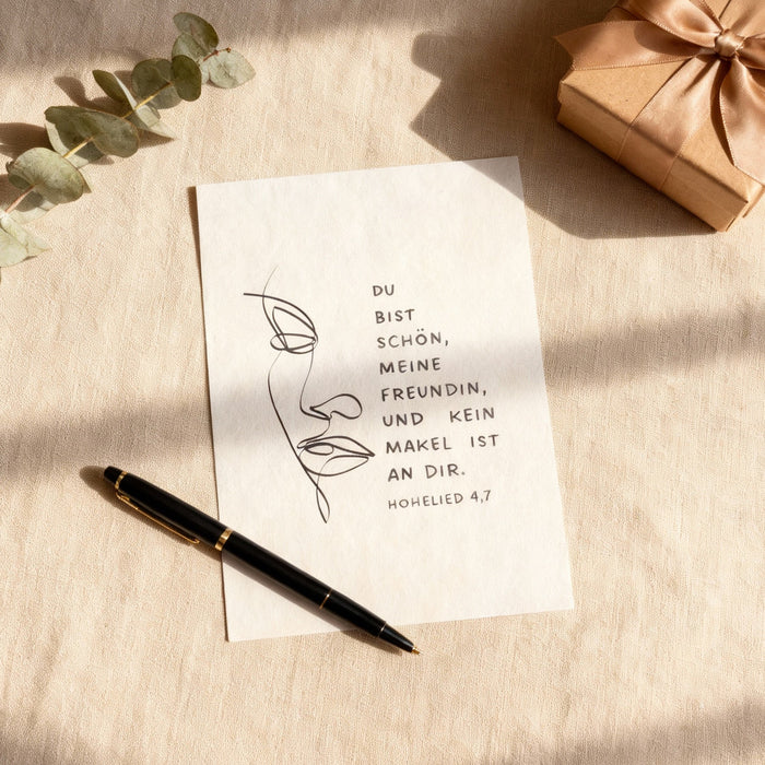 Song of Songs 4:7 postcard