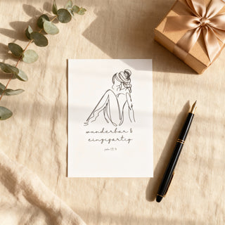 Angenommen Postkarte