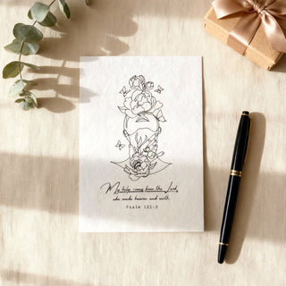 heaven and earth Postkarte