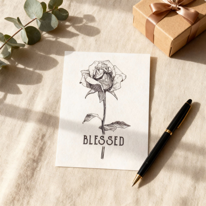 Blessed Rose Briefkaart