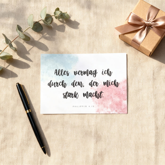 FILIPPENZEN 4:13 Briefkaart