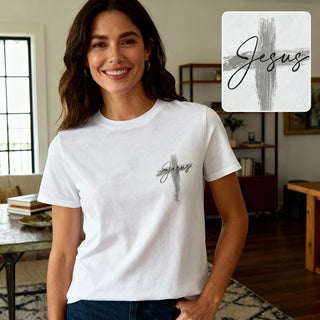 JEZUS GESCHILDERD KRUIST-SHIRT