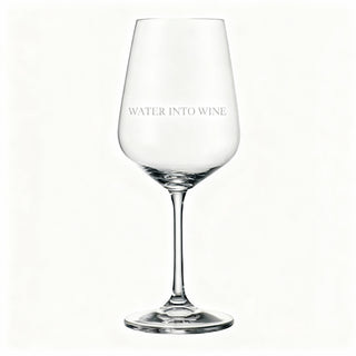 Water wordt wijnwijnglas