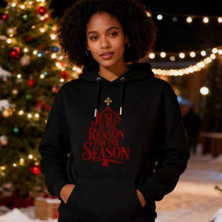 Jesus is the Reason red Hoodie BackPrint