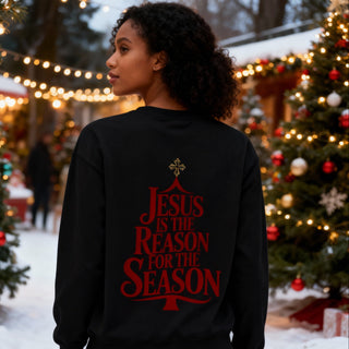 Jesus is the Reason red - Backprint - Sweatshirt