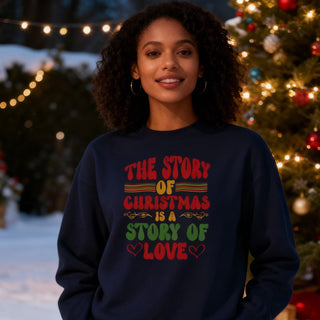 Story of Love Christmas Sweatshirt