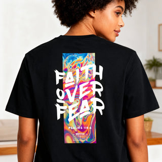 Faith over Fear Streetwear Shirt BackPrint