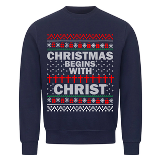 Christmas begins with Sweatshirt