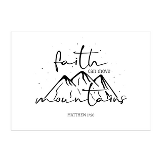 Faith can move mountains Poster