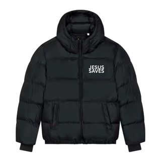 Jesus Saves Winter Puff Jacke