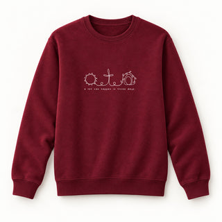 A lot can happen Sweatshirt Burgunder
