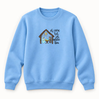 Adore Christmas Sweatshirt Babyblau