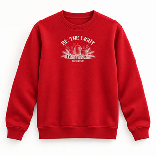 Be the Light Matthew 5:14 Christmas Sweatshirt Rot
