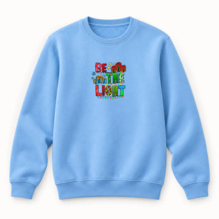 Be the Light Sweatshirt Babyblau