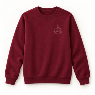 Bei Gott ist kein Ding unmöglich Christmas Sweatshirt Burgunder