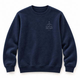 Bei Gott ist kein Ding unmöglich Christmas Sweatshirt Navy