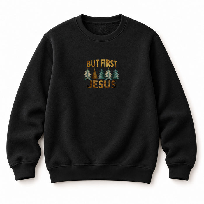 But first Jesus Christmas Sweatshirt