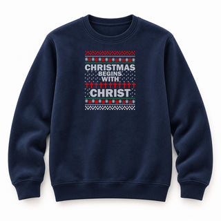 Christmas begins with Sweatshirt Navy