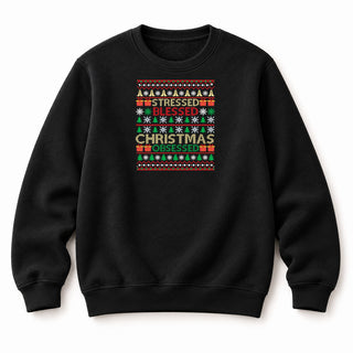 Christmas Obsessed Sweatshirt Schwarz