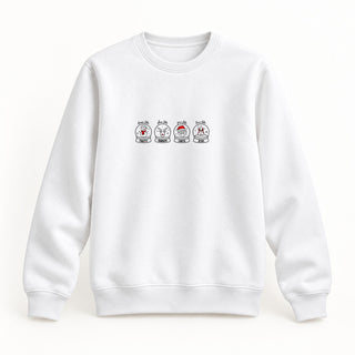 Dance like Frosty Christmas Sweatshirt Weiß