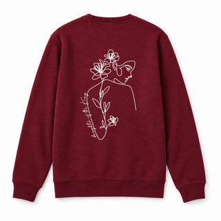 Daughter of the King Sweatshirt BackPrint Burgunder