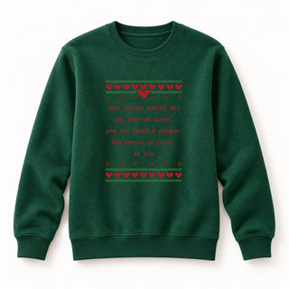 Dear Person Christmas Sweatshirt Grün