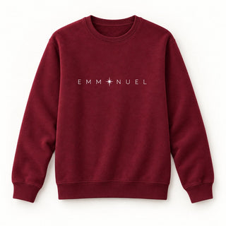Emmanuel Christmas Sweatshirt Burgunder