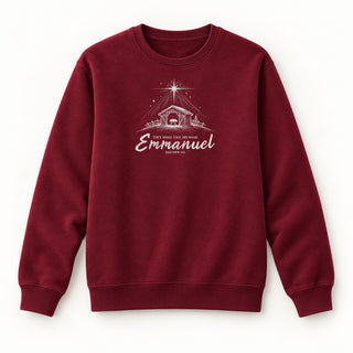 Emmanuel Matthew 1,23 Christmas Sweatshirt Burgunder