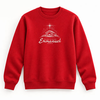 Emmanuel Matthew 1,23 Christmas Sweatshirt Rot