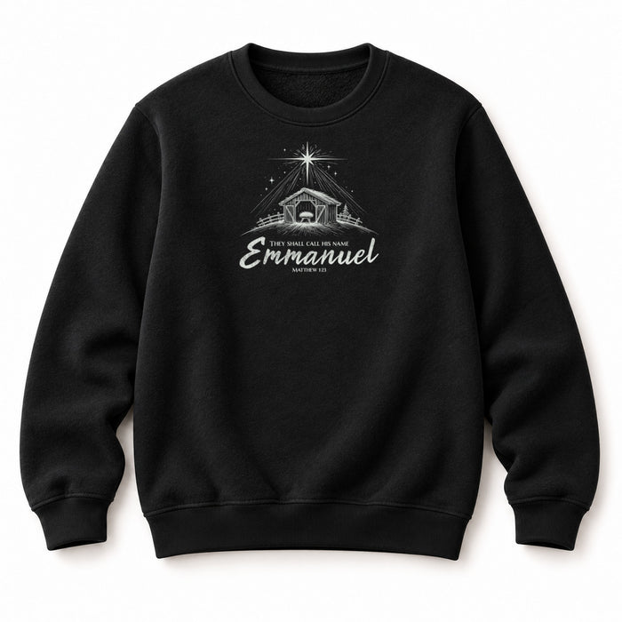 Emmanuel Matthew 1:23 Christmas Sweatshirt