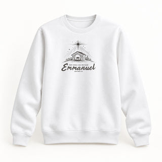 Emmanuel Matthew 1,23 Christmas Sweatshirt Weiß