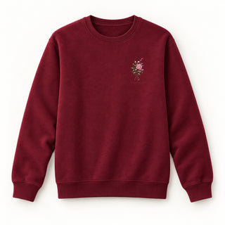 Es ist ein Ros entsprungen Christmas Sweatshirt Burgunder