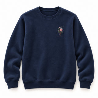 Es ist ein Ros entsprungen Christmas Sweatshirt Navy