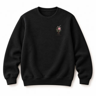 Es ist ein Ros entsprungen Christmas Sweatshirt Schwarz