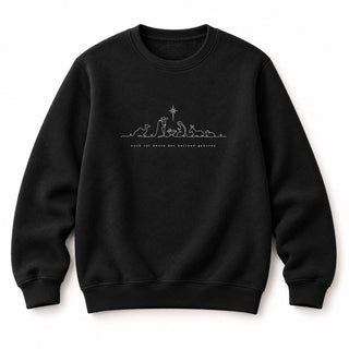 Euch ist heute der Heiland geboren Christmas Sweatshirt Schwarz
