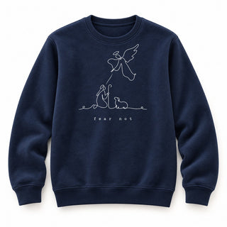Fear Not Christmas Sweatshirt Navy