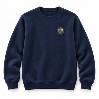 Friede auf Erden Aquarell Christmas Sweatshirt Navy