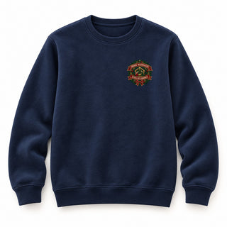 Frohe Weihnacht Jesus ist geboren Christmas Sweatshirt Navy