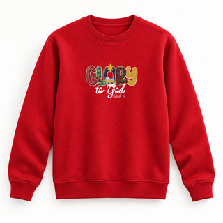 Glory to God Isaiah 9:6 Christmas Sweatshirt Rot