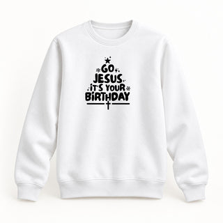 Go Jesus Christmas Sweatshirt Weiß