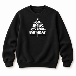 Go Jesus it´s your Birthday Christmas Sweatshirt Schwarz