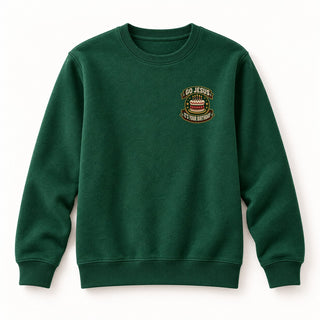 Go Jesus It's Your Birthday Christmas Sweatshirt Grün