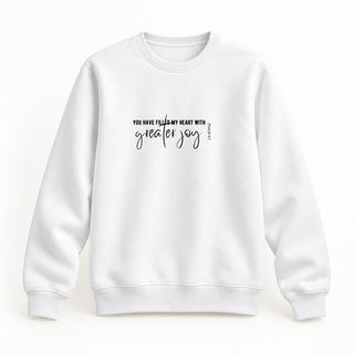 Greater Joy Christmas Sweatshirt Weiß