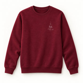 Hoffnung Jesaja 9,5 Christmas Sweatshirt Burgunder